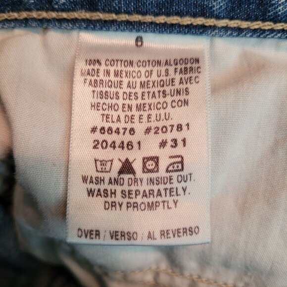 Vtg Tommy Hilfiger Jeans 6 Boyfriend Crop Mid Rise Medium Light Wash Y2K - Picture 4 of 11